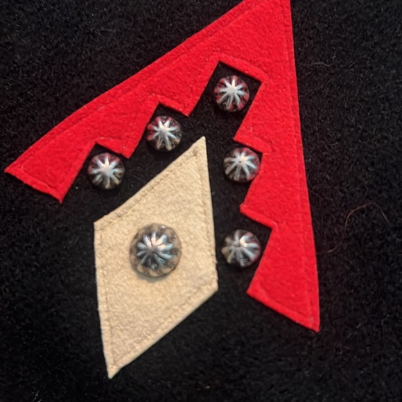 BMW Designs Vintage Ft Worth Western Black Vest with Buffalo and Star Arrows - Picture 5 of 8